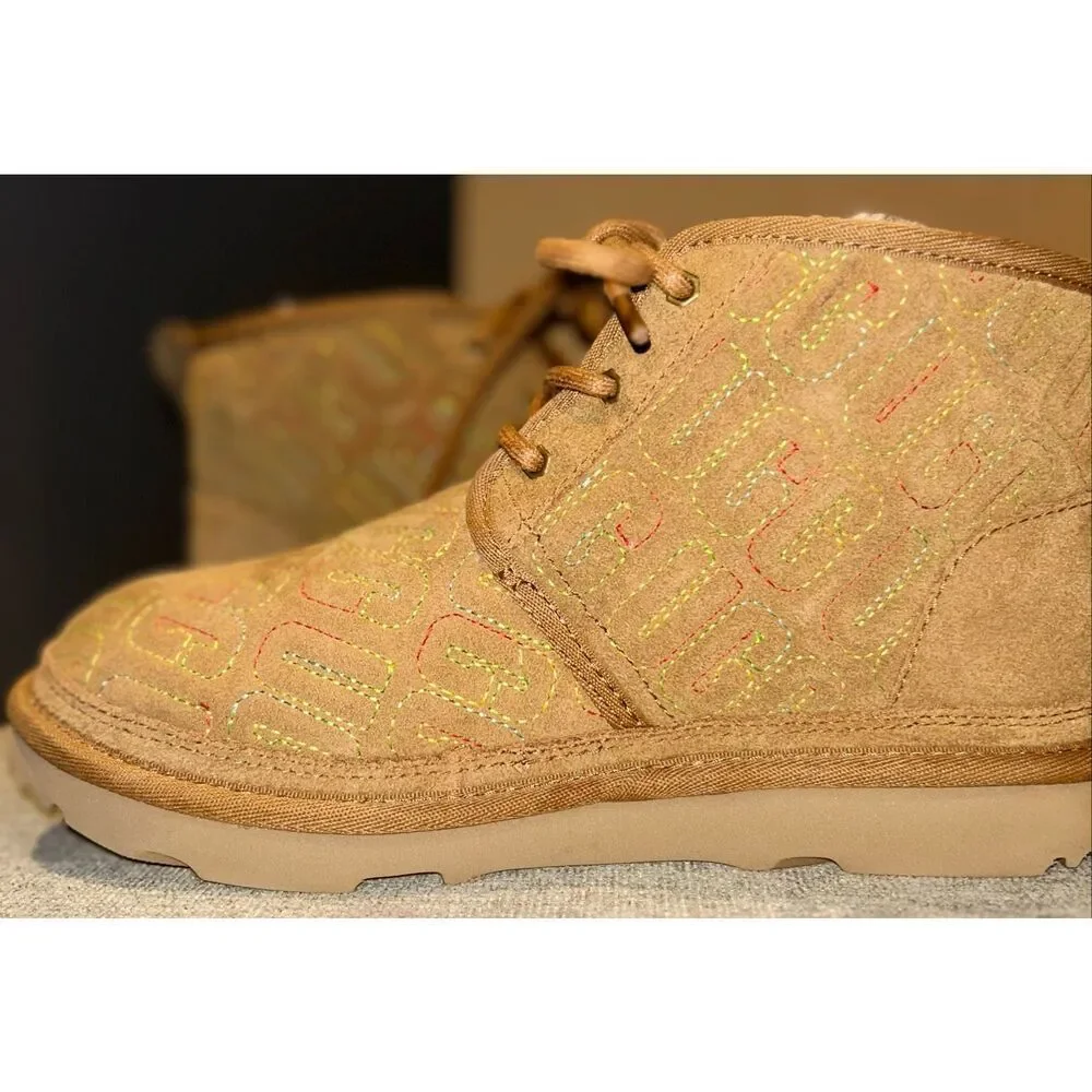 UGG Kids' Neumel II Graphic Stitch boots size 5